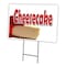 Signmission Cheesecake Yard Sign & Stake outdoor plastic coroplast window, C-2436 Cheesecake C-2436 Cheesecake - alternate 1